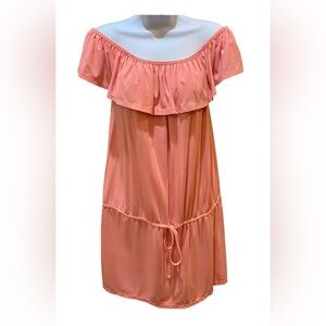 NWOT Endless Sun Peach Color Beach Dress size small